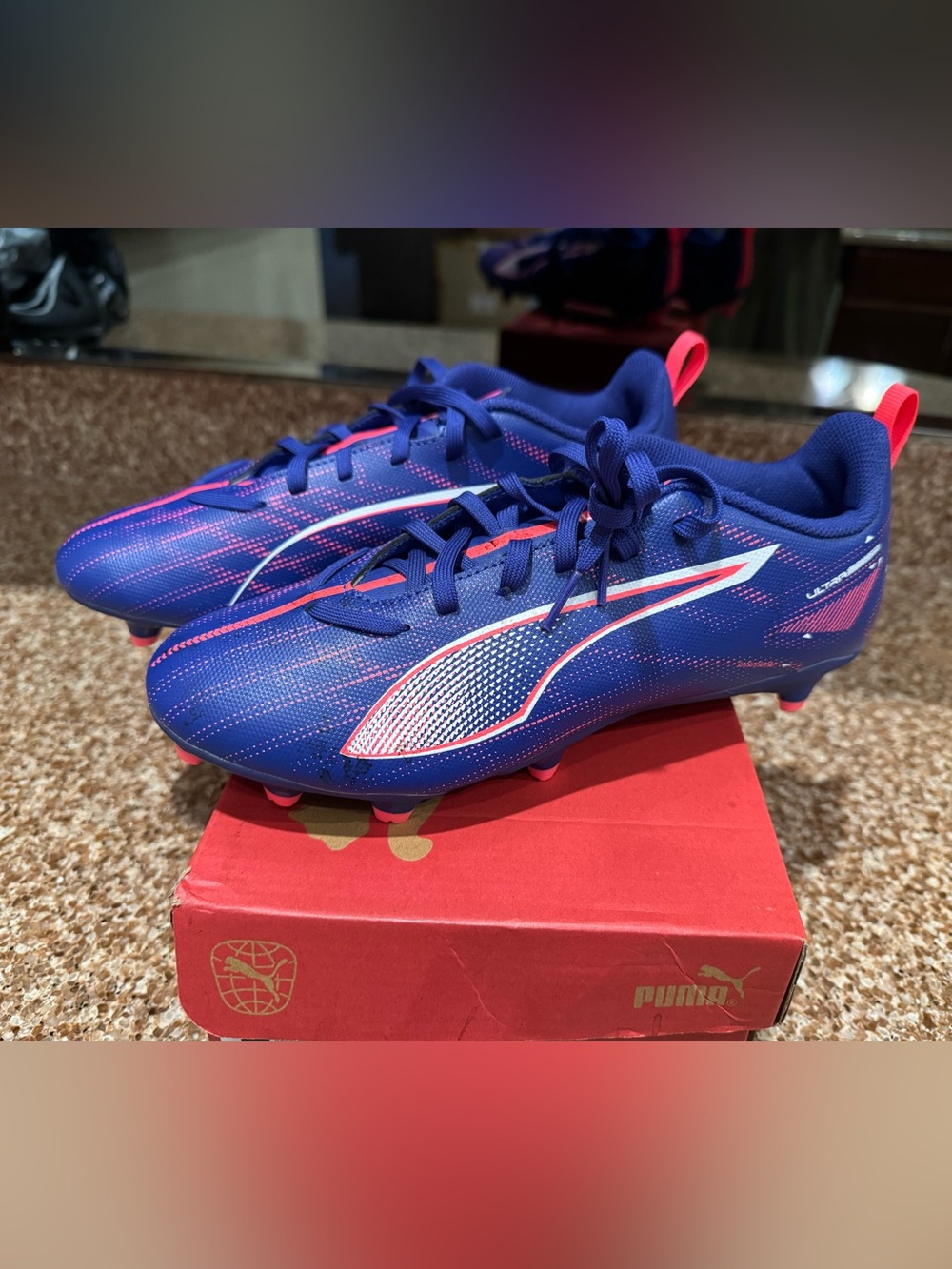 New Puma Ultra 5 Play FG/AG Jr Youth Soccer Cleats Size 6.5